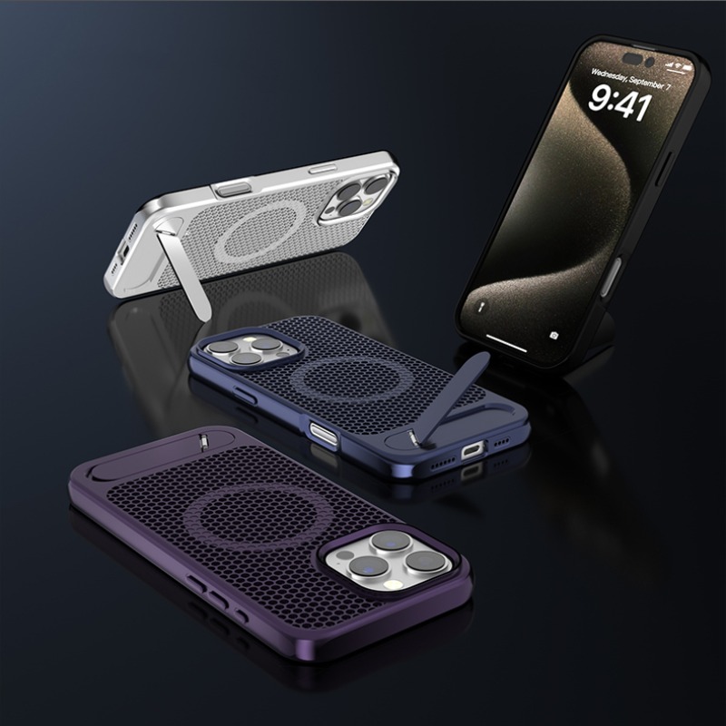 Taco Stand Holder - 3D hollow Honeycomb Cooling Magnetic Phone
