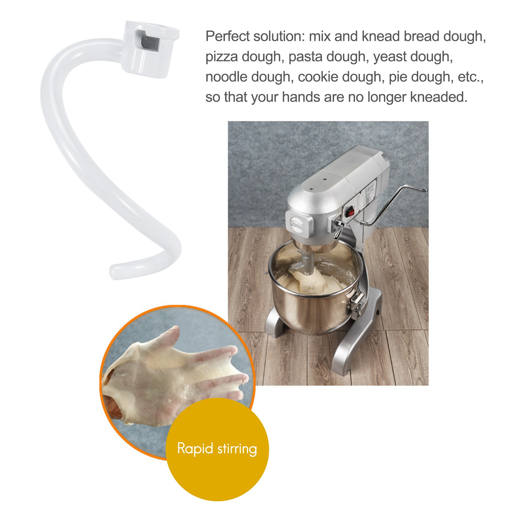 Kitchenaid Mixer Pro 600 - Ideal# Spiral Dough Hook Replacement for