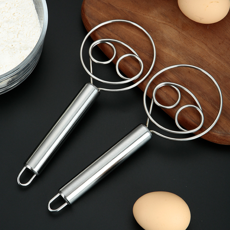 Danish Pancake Pan - Danish Dough Whisk Dutch Style Stainless