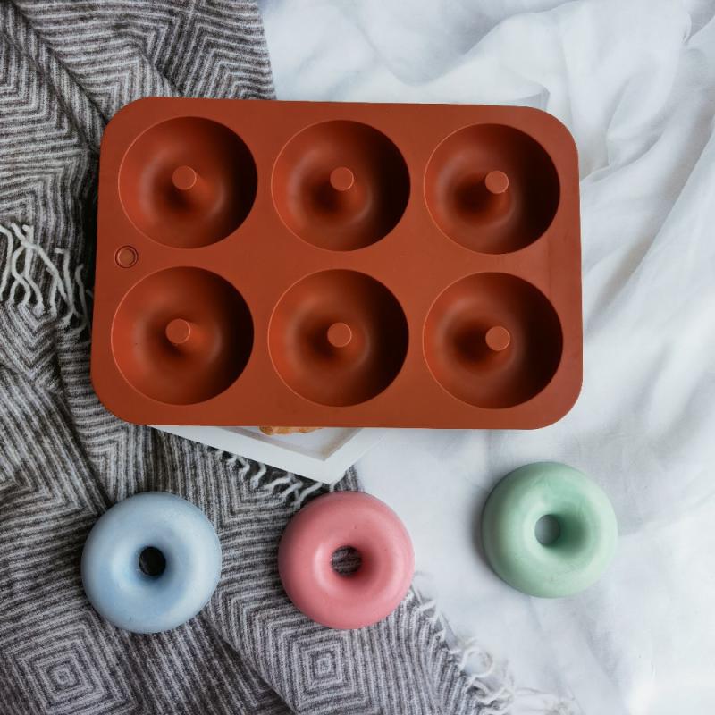 New#6 Holes Silicone Donut Mol - Donut Mold Silicone 评论和价格